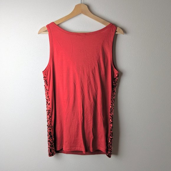 DKNY Red Sequined Top Size S NWT - Picture 7 of 7